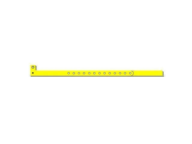 1/2" Plastic Wristbands - Yellow (100ct)