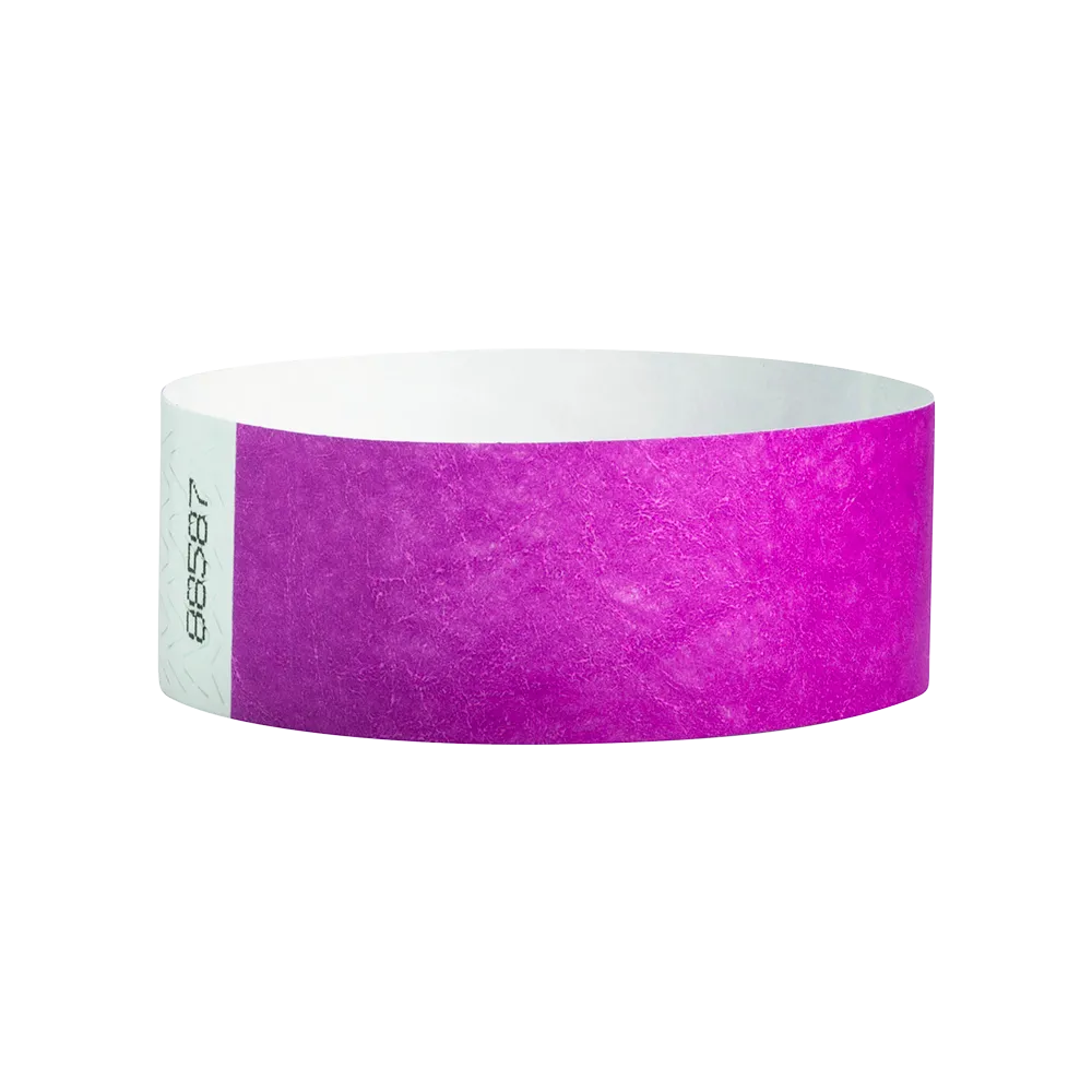 1" Tyvek Alternative Solid Color Wristbands