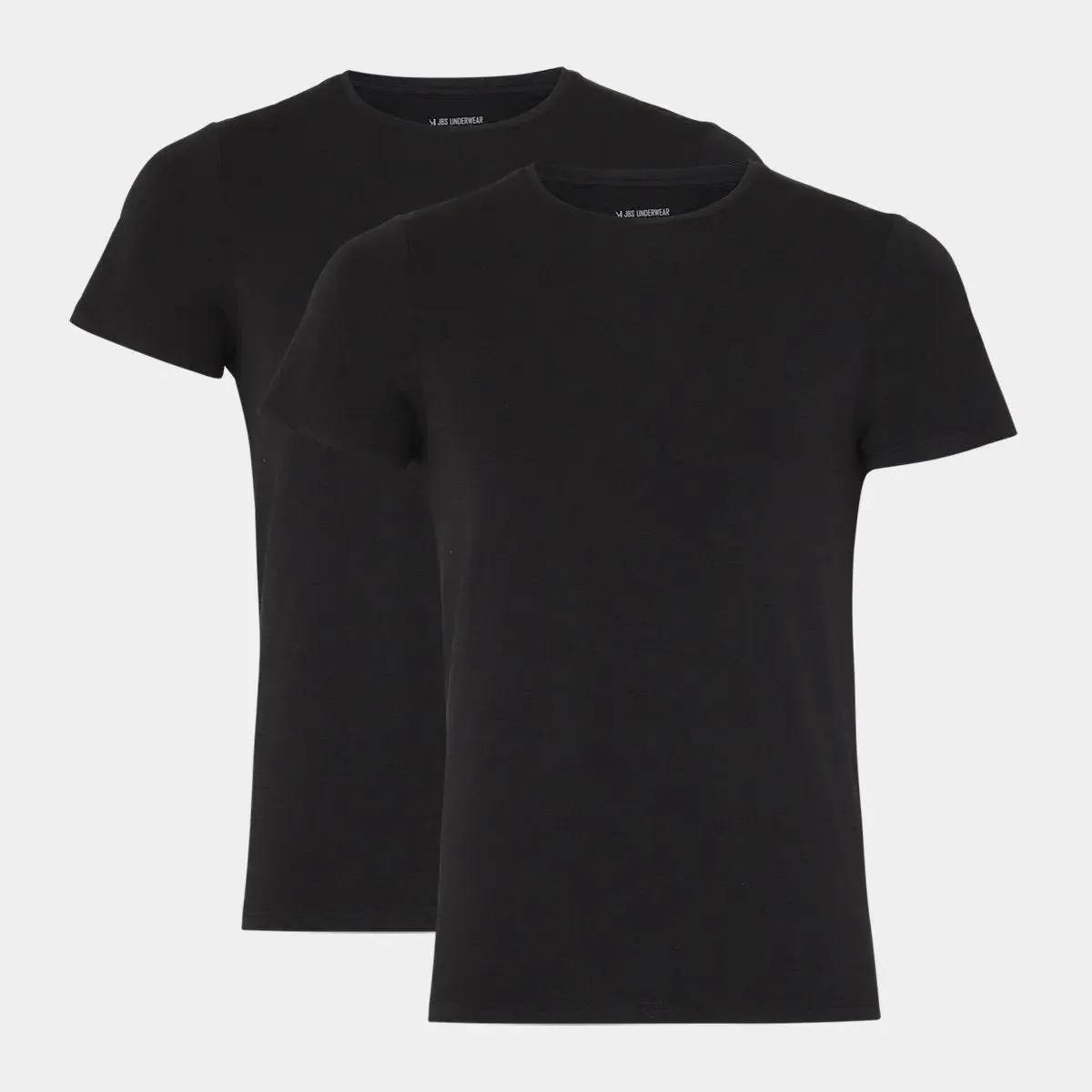 2 sorte slim fit bambus crew neck T-shirt
