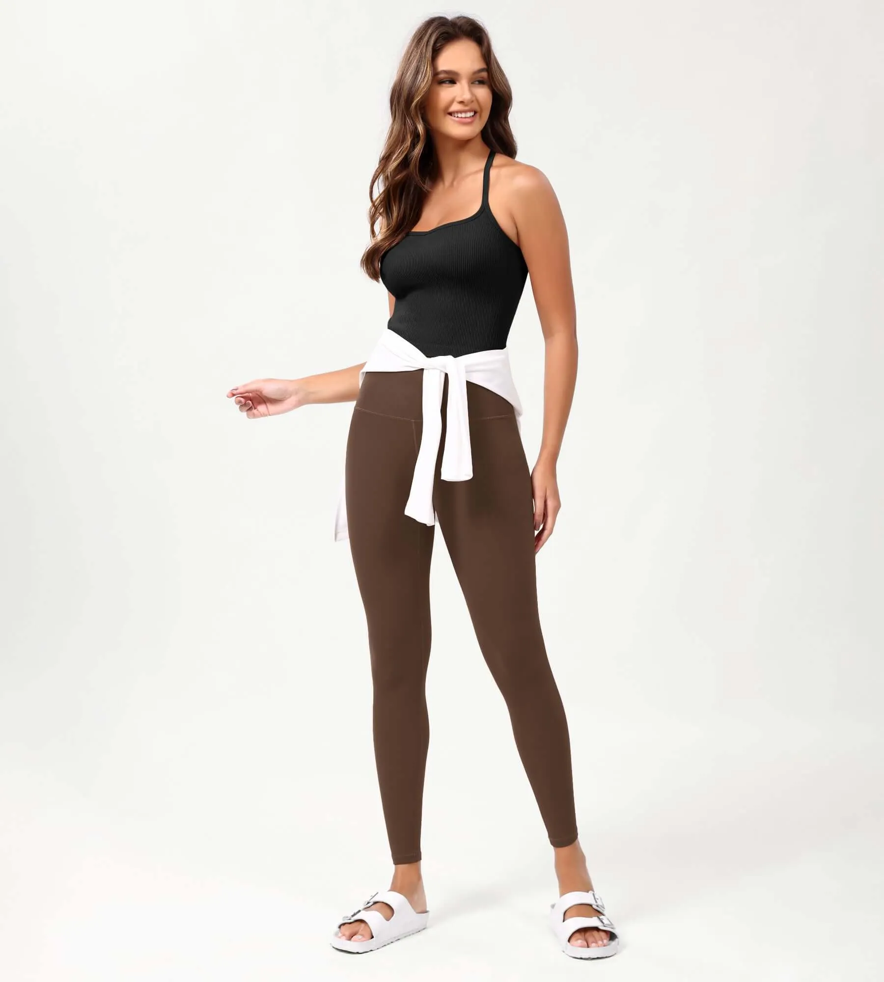 3-Pack Seamless Sweetheart Neck Crop Tank Tops