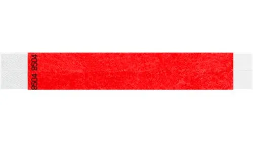 3/4” Tyvek® Wristbands - Duplicate Numbers