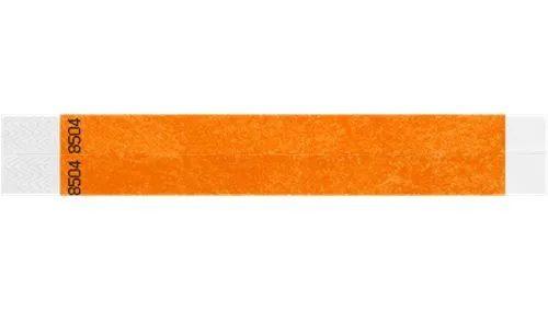 3/4” Tyvek® Wristbands - Duplicate Numbers