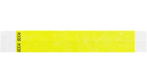 3/4” Tyvek® Wristbands - Duplicate Numbers