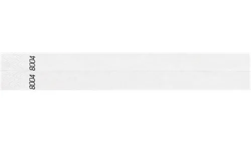3/4” Tyvek® Wristbands - Duplicate Numbers