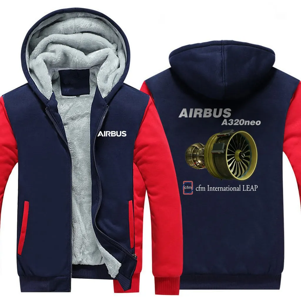 AIRBUS A320NEO CMF WINTER THICK ZIP SWEATSHIRTS