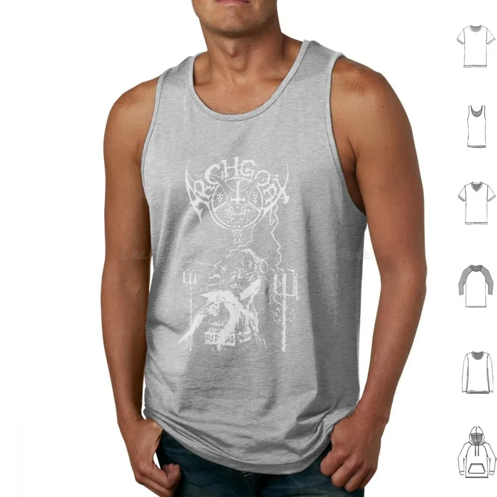Archgoat Band Print Cotton Tank Top – Men's Casual Metal Apparel for Spring & Summer