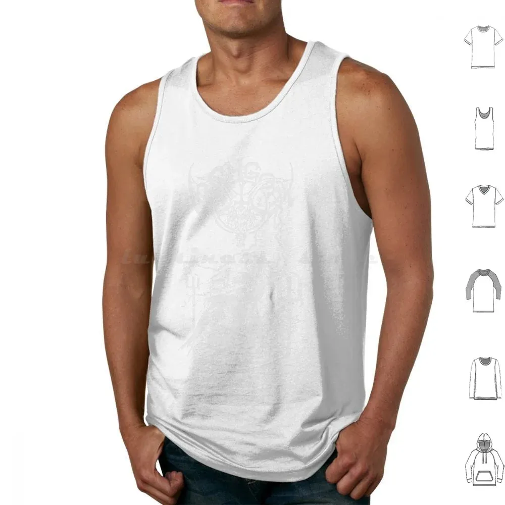 Archgoat Band Print Cotton Tank Top – Men's Casual Metal Apparel for Spring & Summer