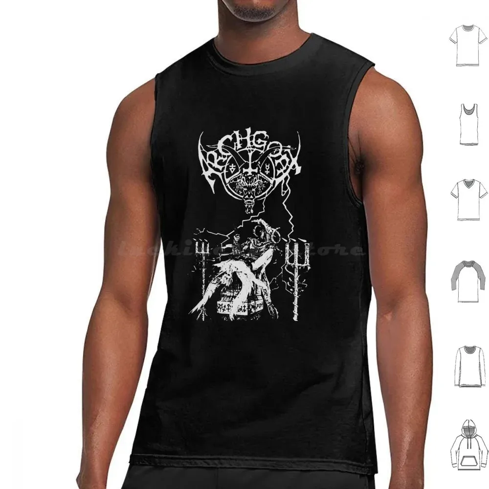Archgoat Band Print Cotton Tank Top – Men's Casual Metal Apparel for Spring & Summer