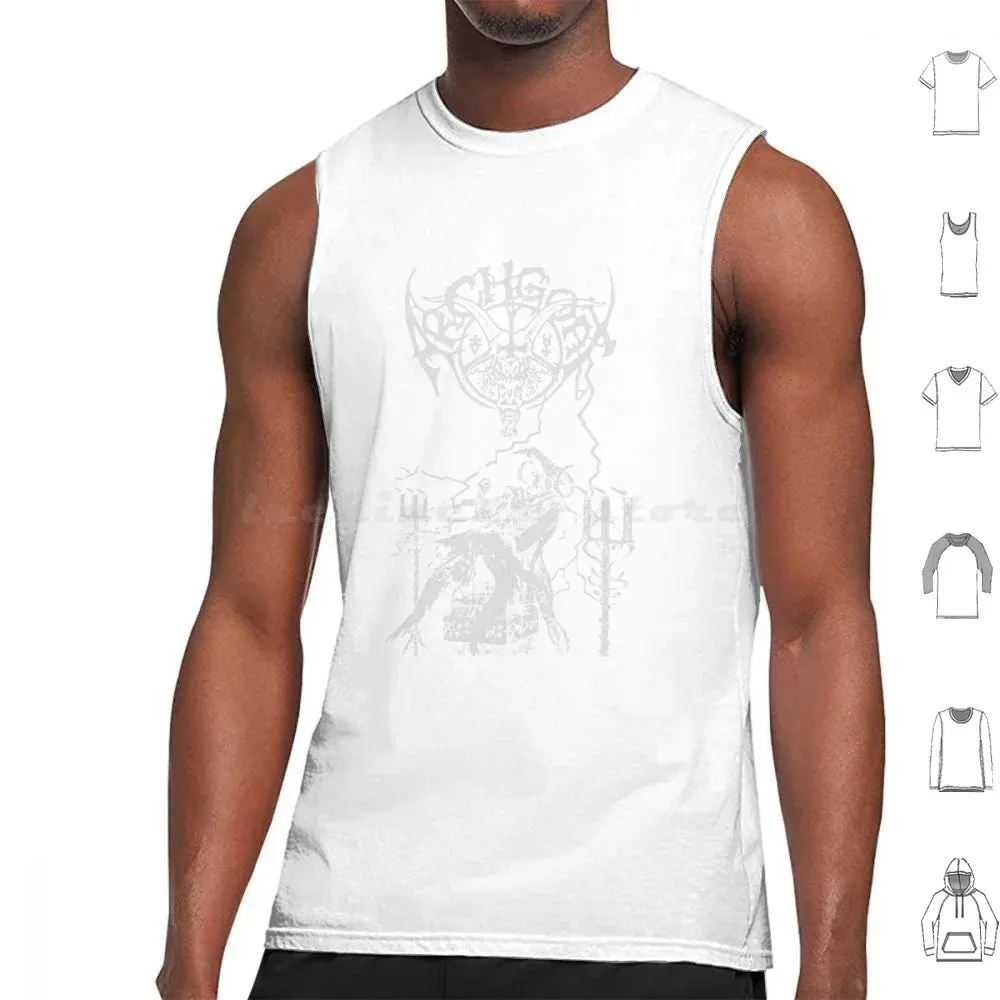 Archgoat Band Print Cotton Tank Top – Men's Casual Metal Apparel for Spring & Summer