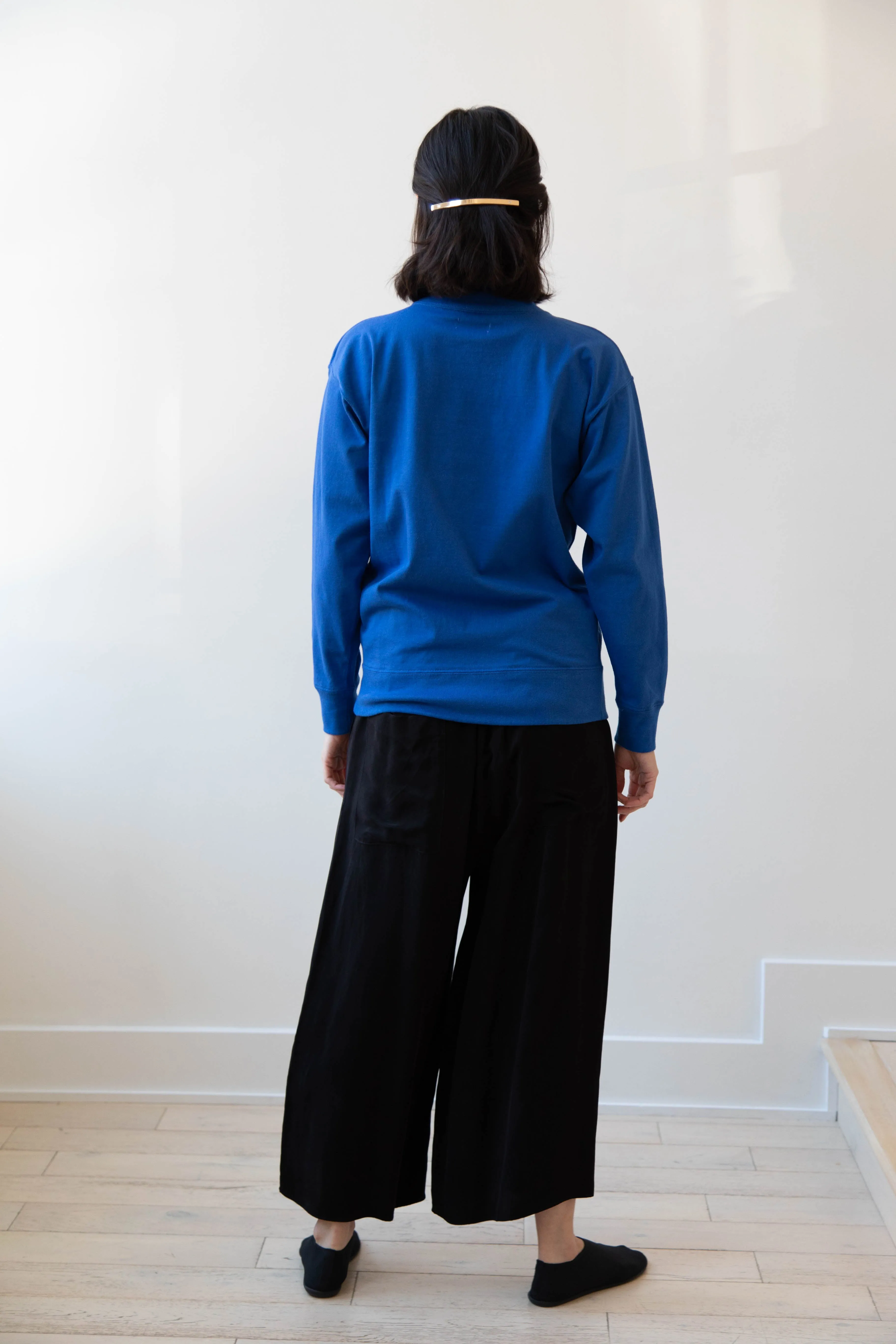 Armen | Mock Neck Long Sleeve in Cobalt