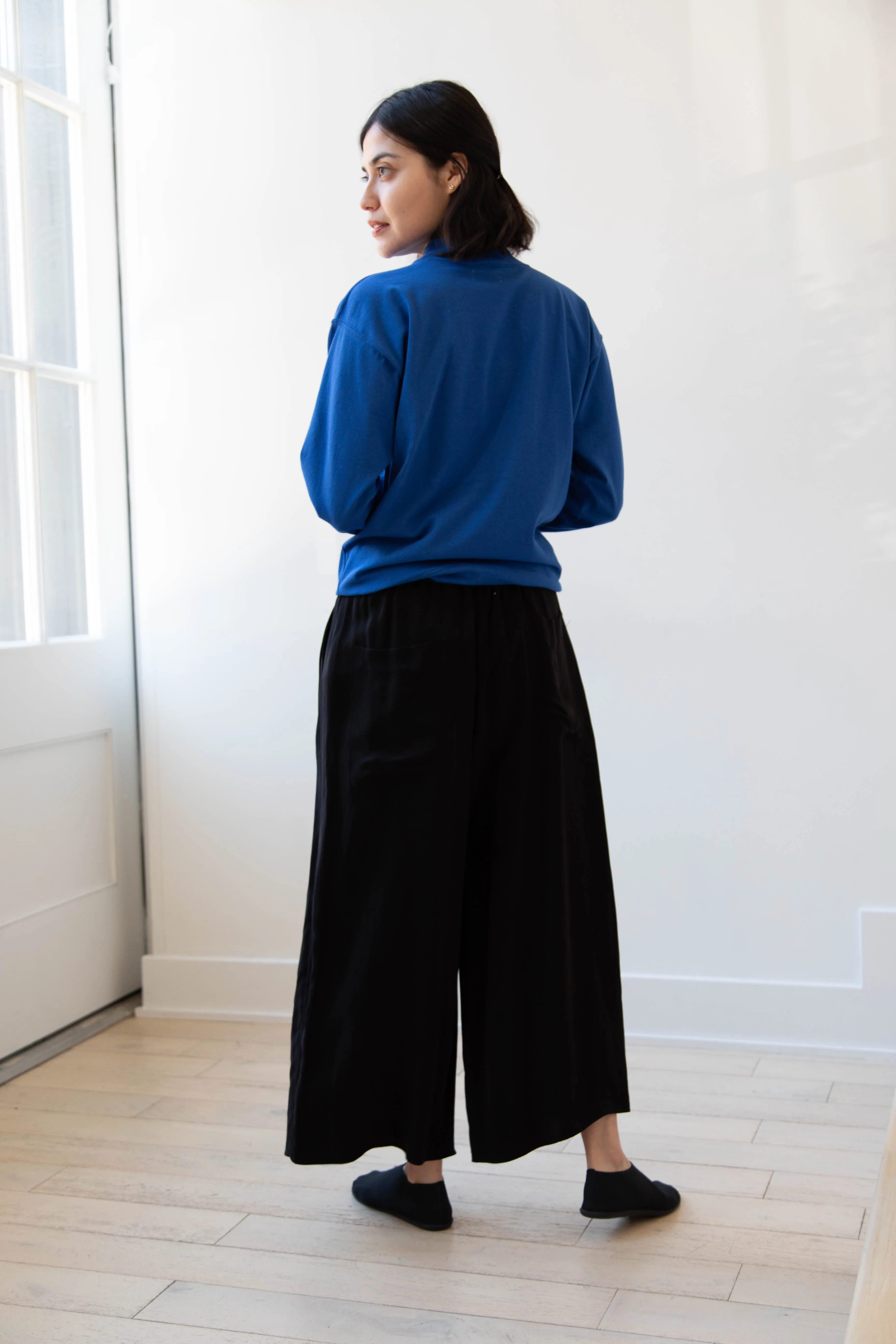 Armen | Mock Neck Long Sleeve in Cobalt