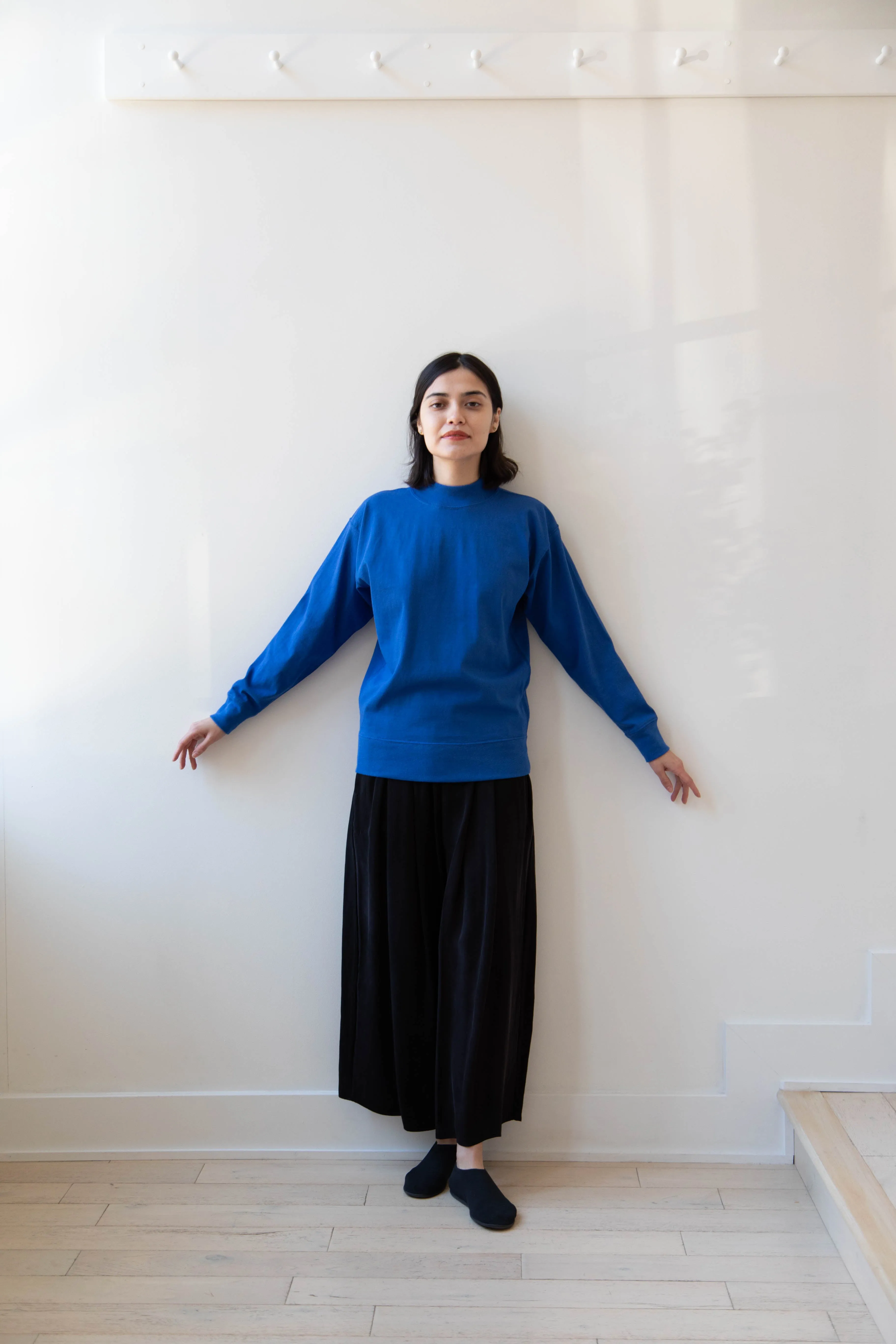 Armen | Mock Neck Long Sleeve in Cobalt