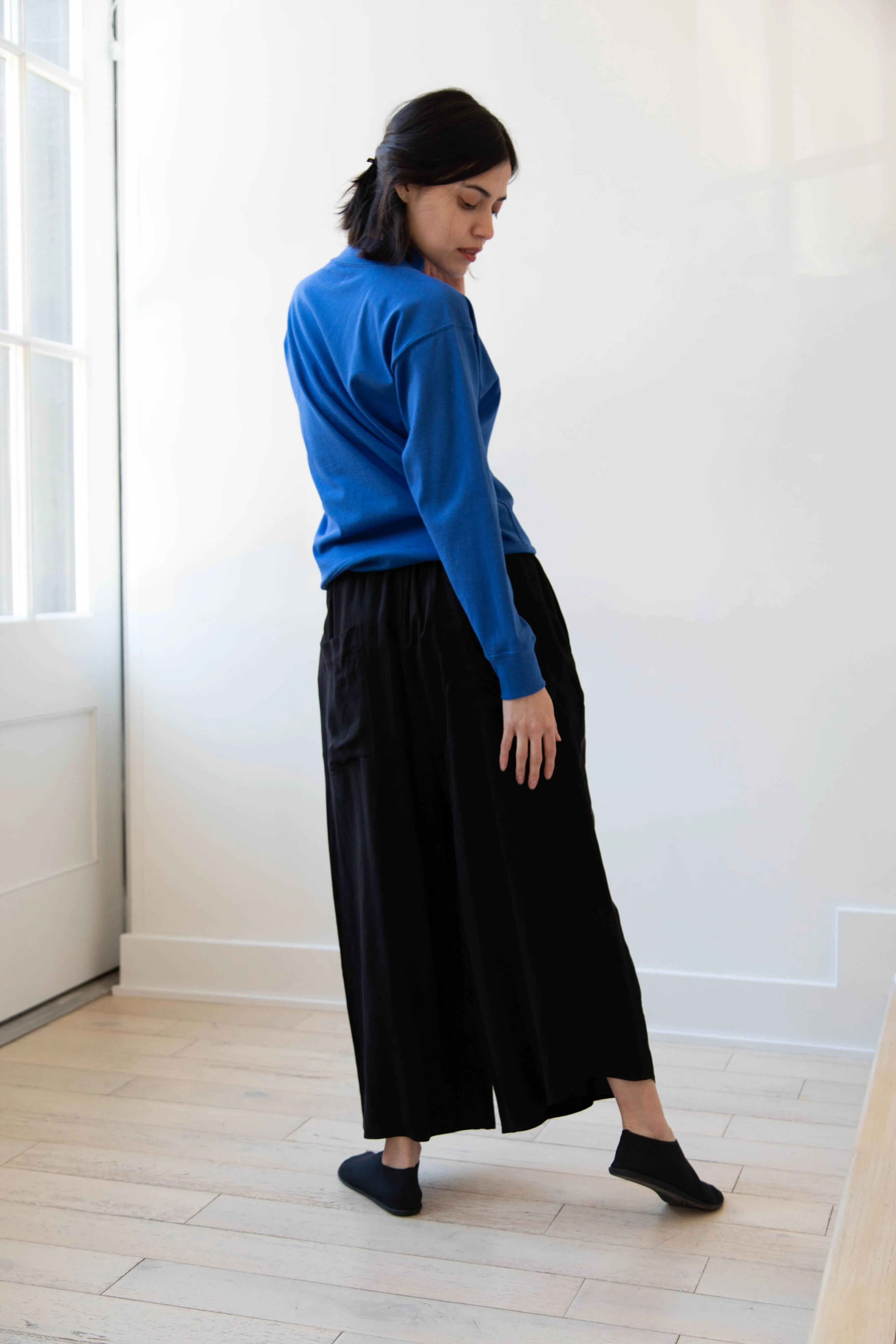 Armen | Mock Neck Long Sleeve in Cobalt