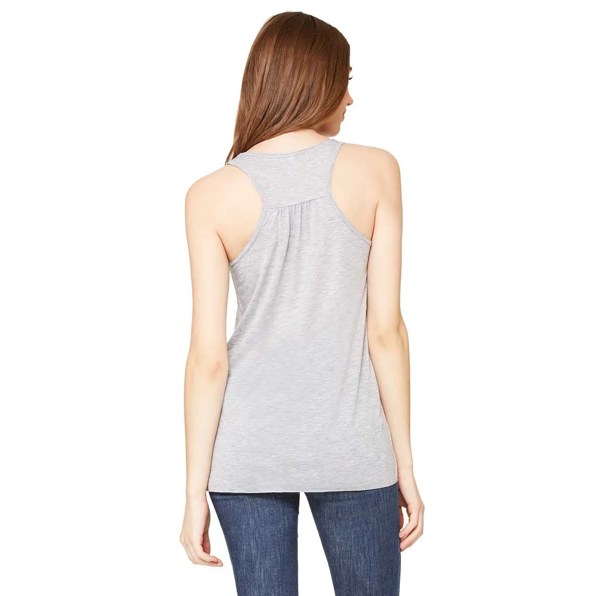 Bella   Canvas Women's Athletic Heather Flowy Racerback Tank