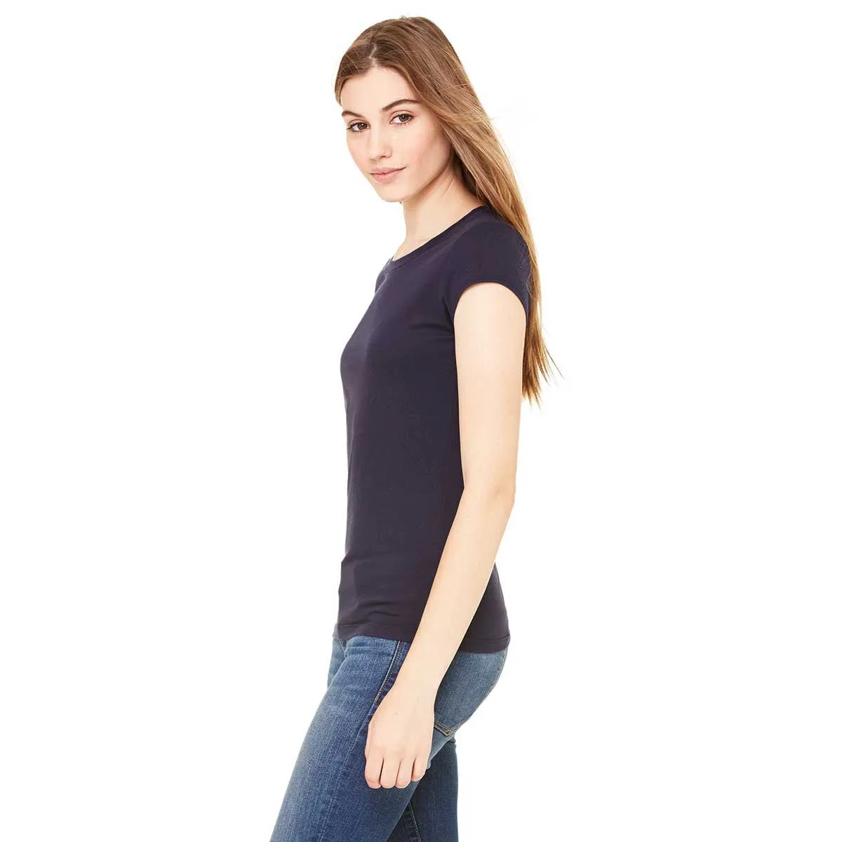 Bella   Canvas Women's Midnight Sheer Jersey Short-Sleeve T-Shirt