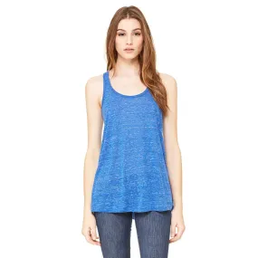 Bella   Canvas Women's True Royal Marble Flowy Racerback Tank