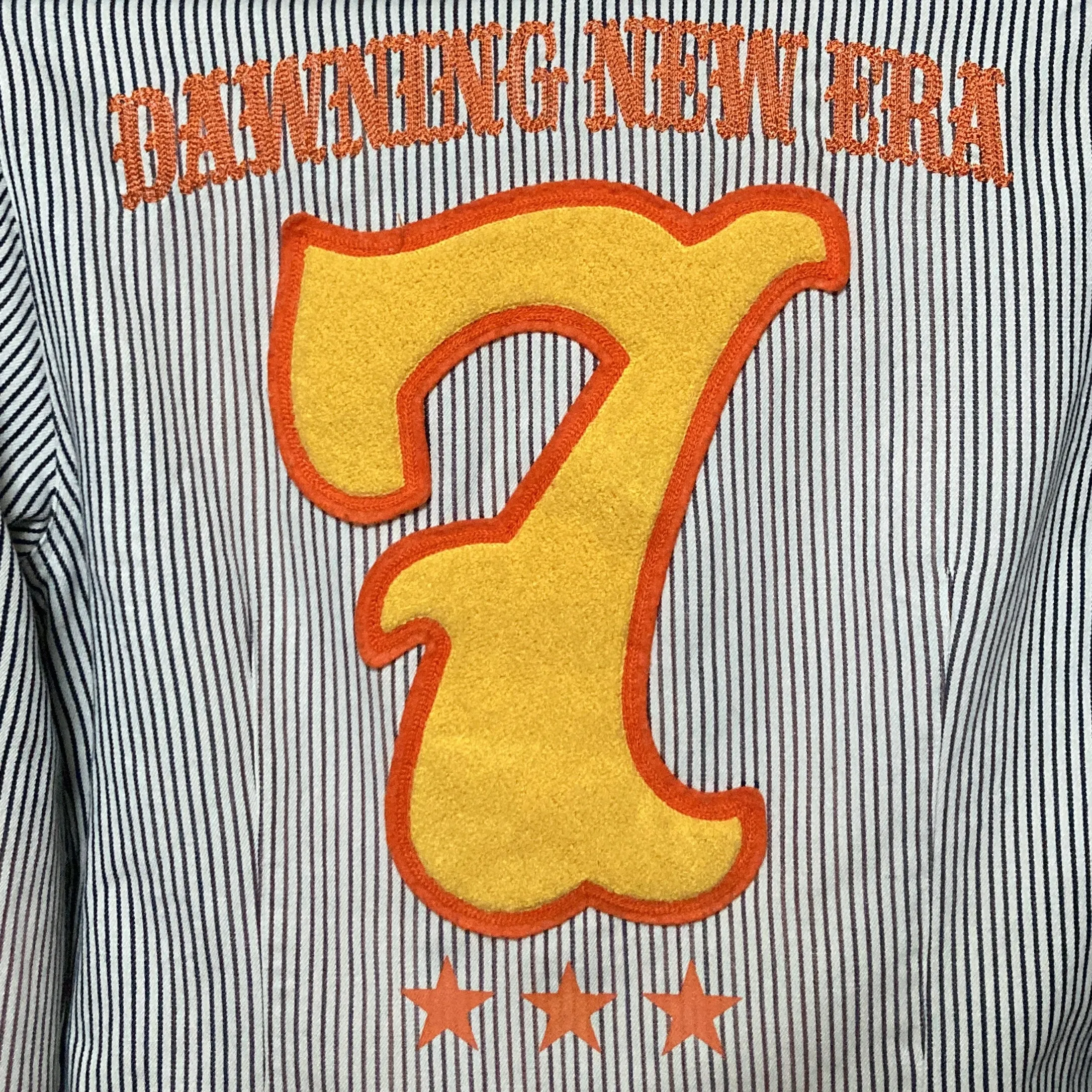 black striped mechanic shirt