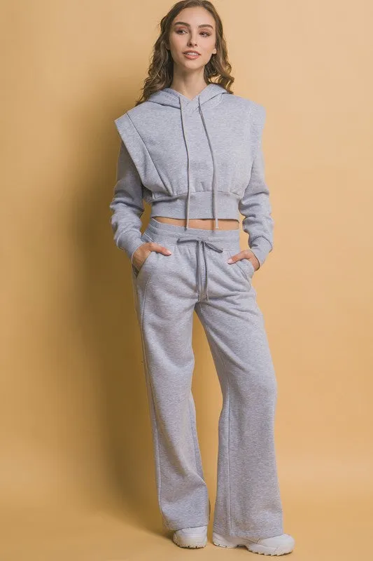 Blue Zone Planet |  Love Tree Drawstring Wide Leg Sweatpants with Pockets