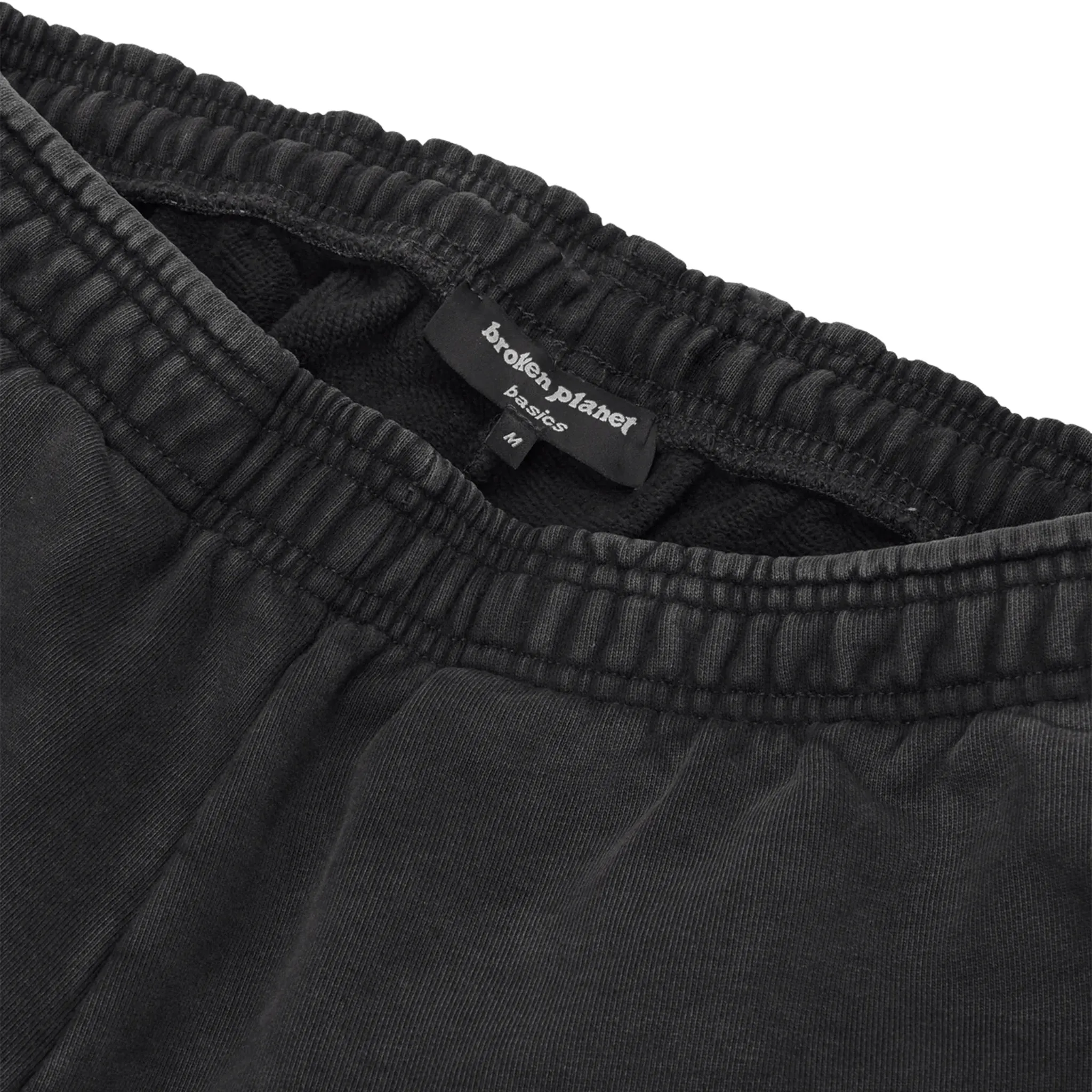 Broken Planet Basics Wide Leg Washed Midnight Black Sweatpants