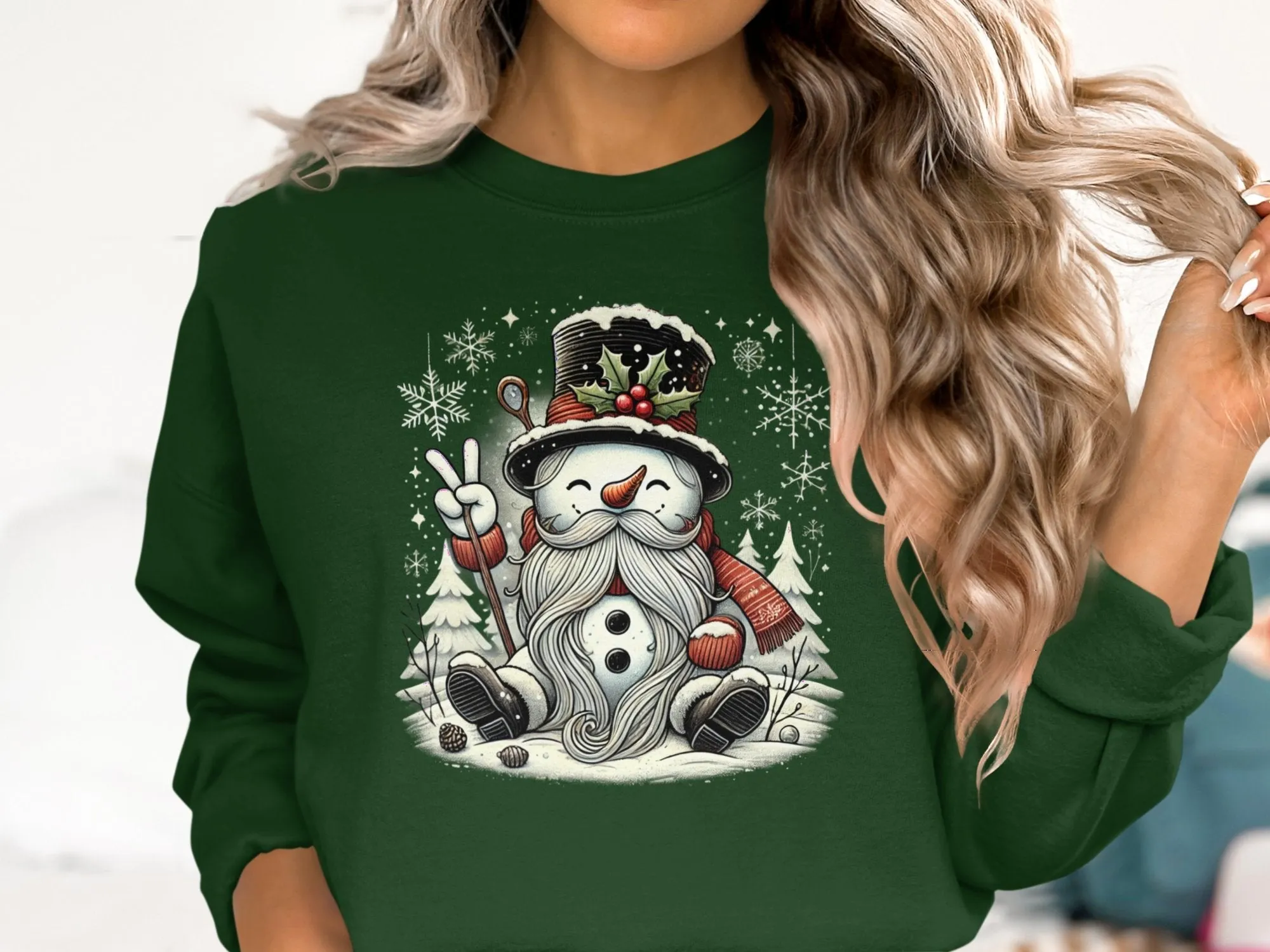 Christmas Snowman Gnome Sweatshirts