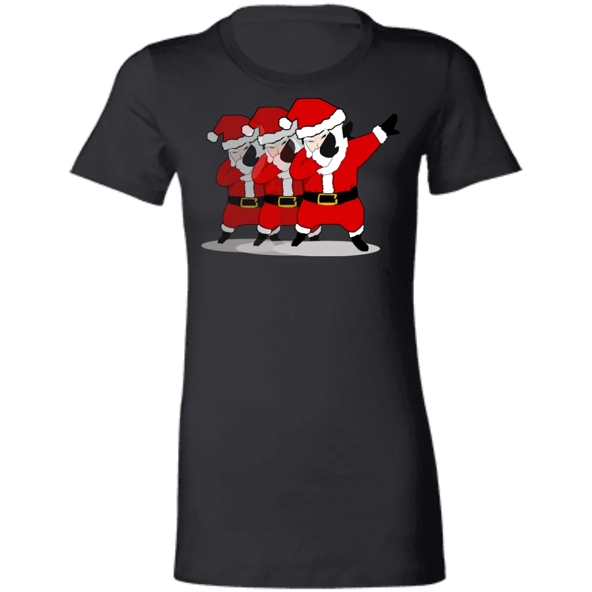 Cool Awesome Dabbing Santa Ladies'  T-Shirt