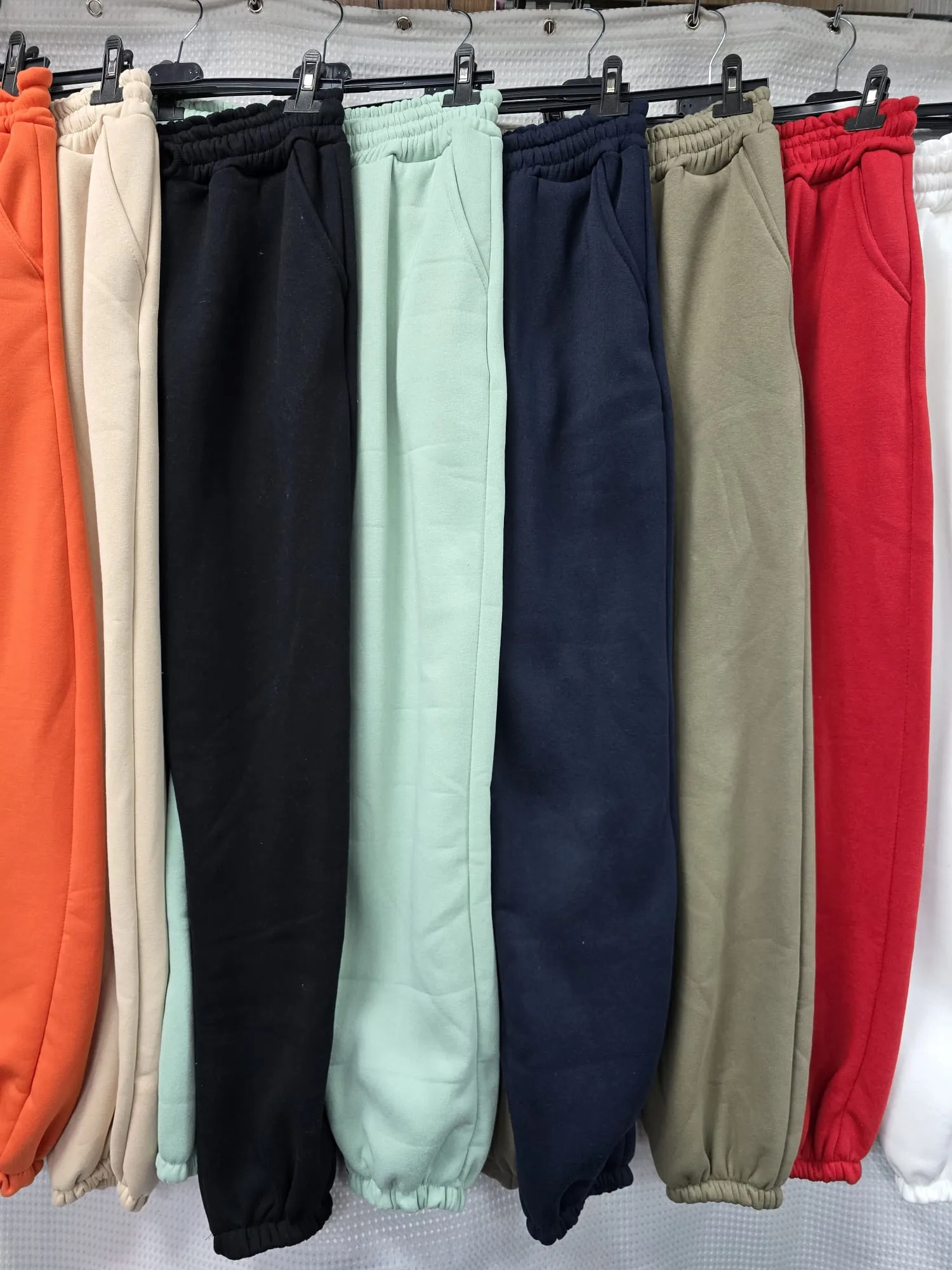 Cotton Heavy Quality Stretch Waist Jogging Bottom Trousers – One Size (UK 8-18)