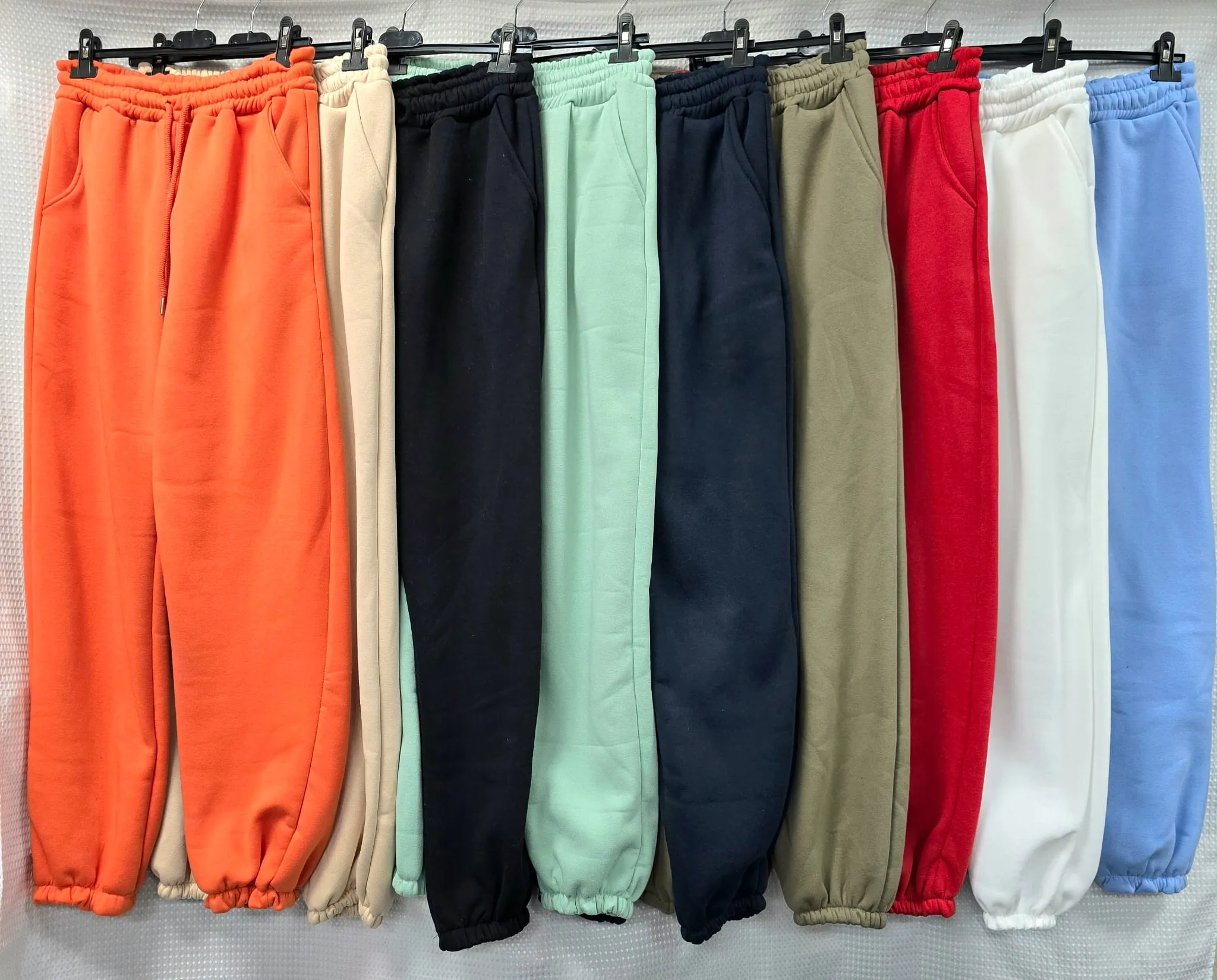 Cotton Heavy Quality Stretch Waist Jogging Bottom Trousers – One Size (UK 8-18)