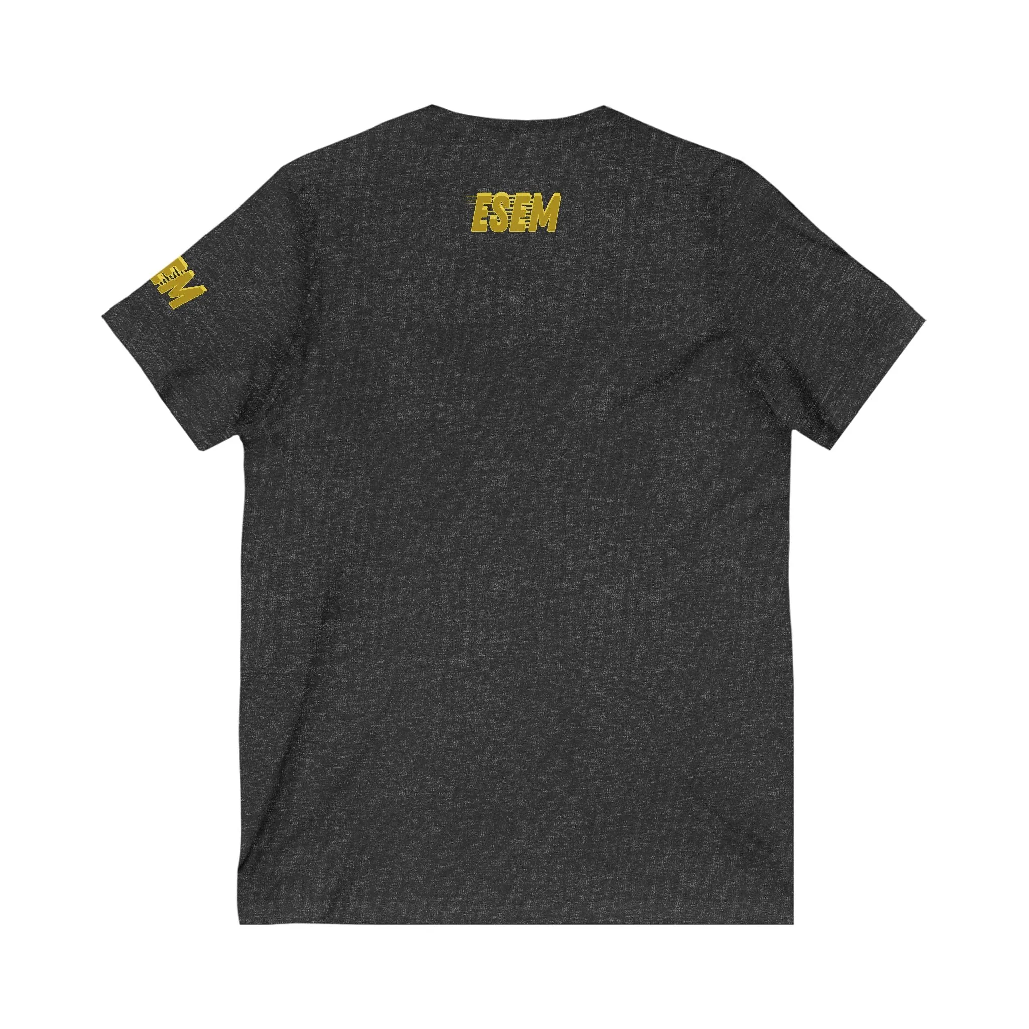 Crown Gold (ESEM) - Unisex Jersey Short Sleeve V-Neck Tee