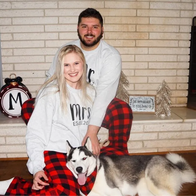 Custom Christmas Mr and Mrs Couple Pajamas