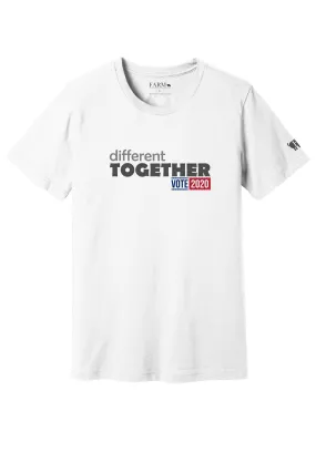 Different Together T-Shirt Adult White - VOTE 2020 Limited Edition