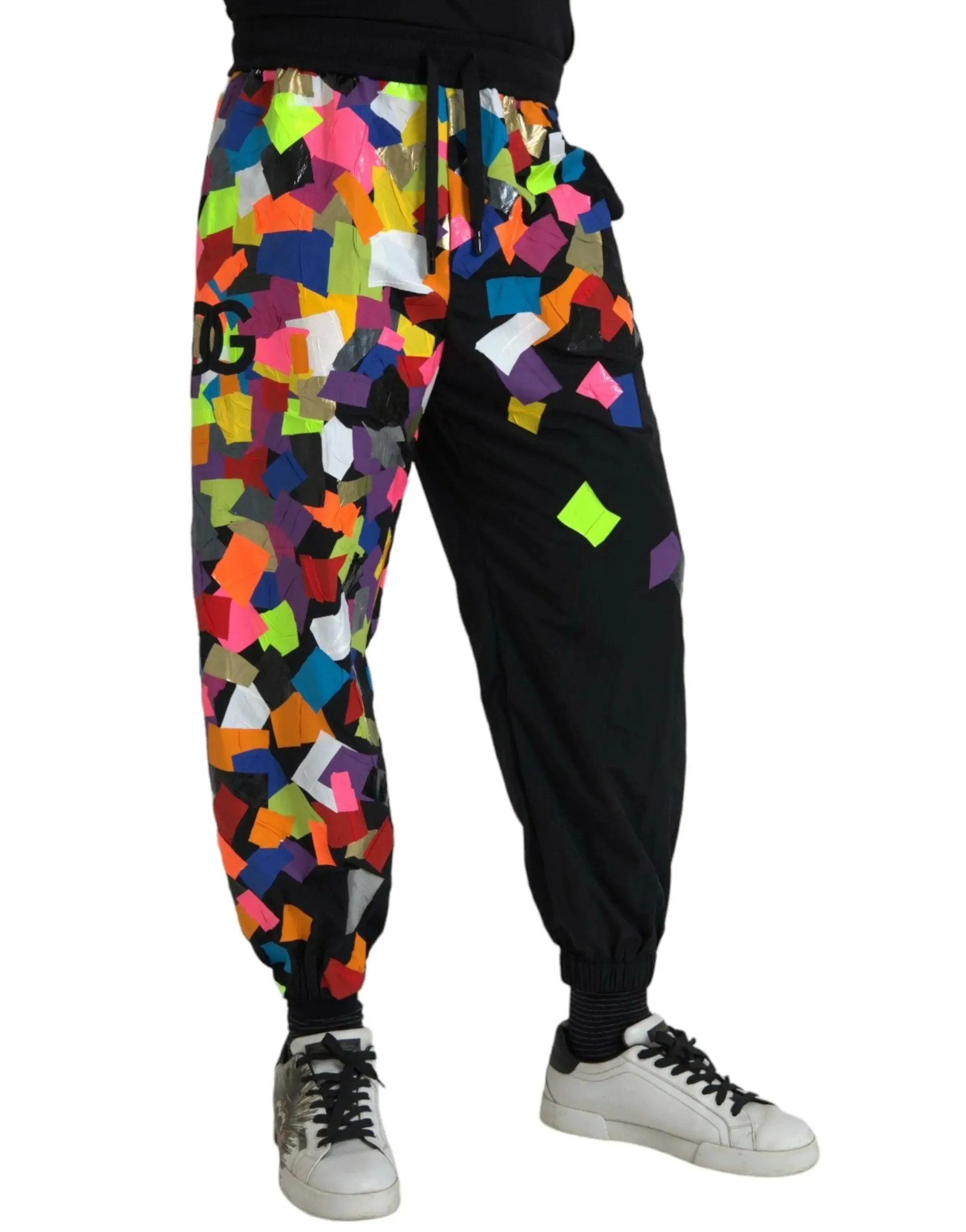 Dolce & Gabbana Nylon Print Jogger Pants