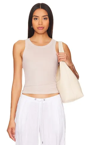 Enza Costa Bold Tank in Beige
