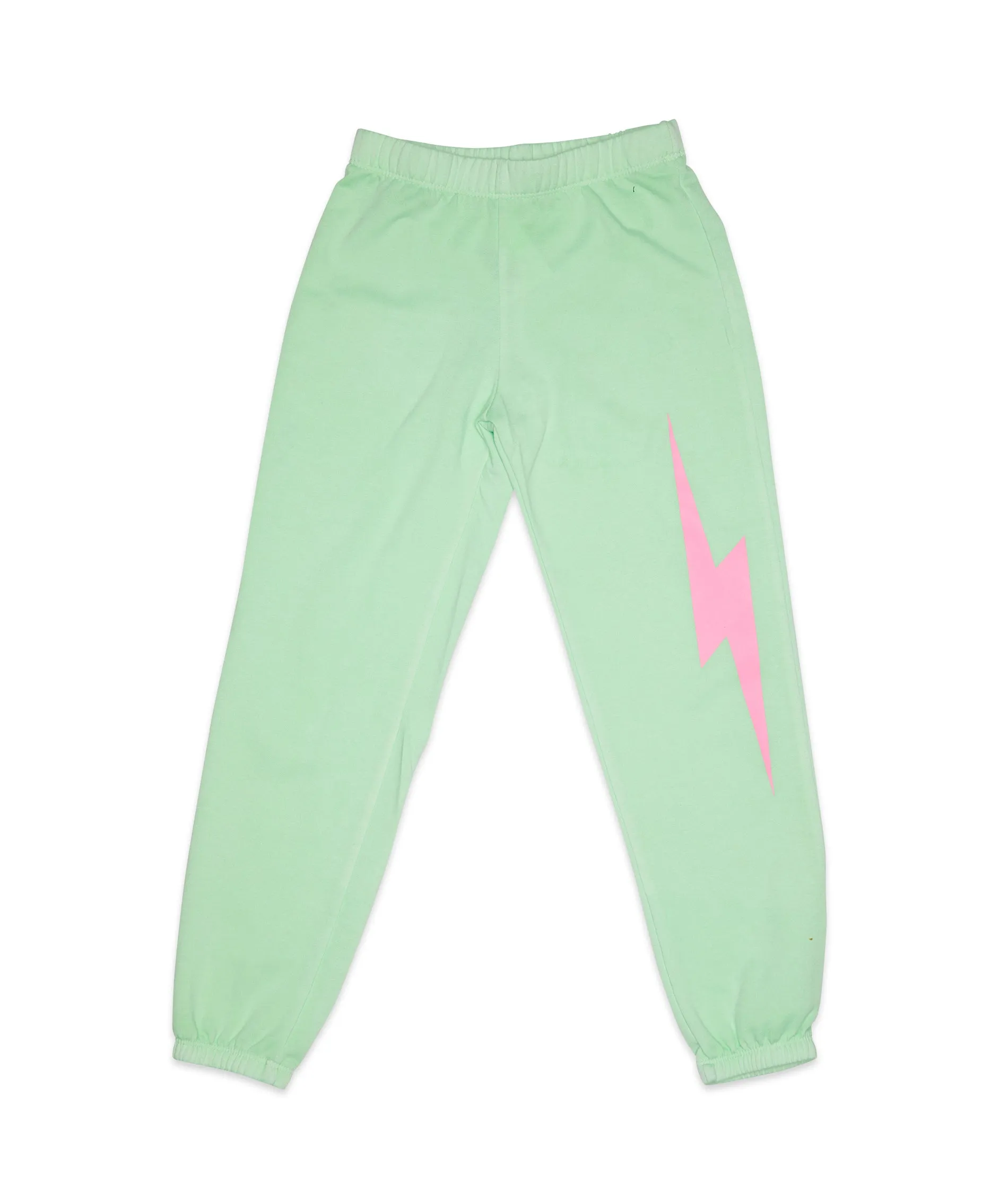 Firehouse Girls Palisades Neon Pink Bolt Sweatpants Kiwi