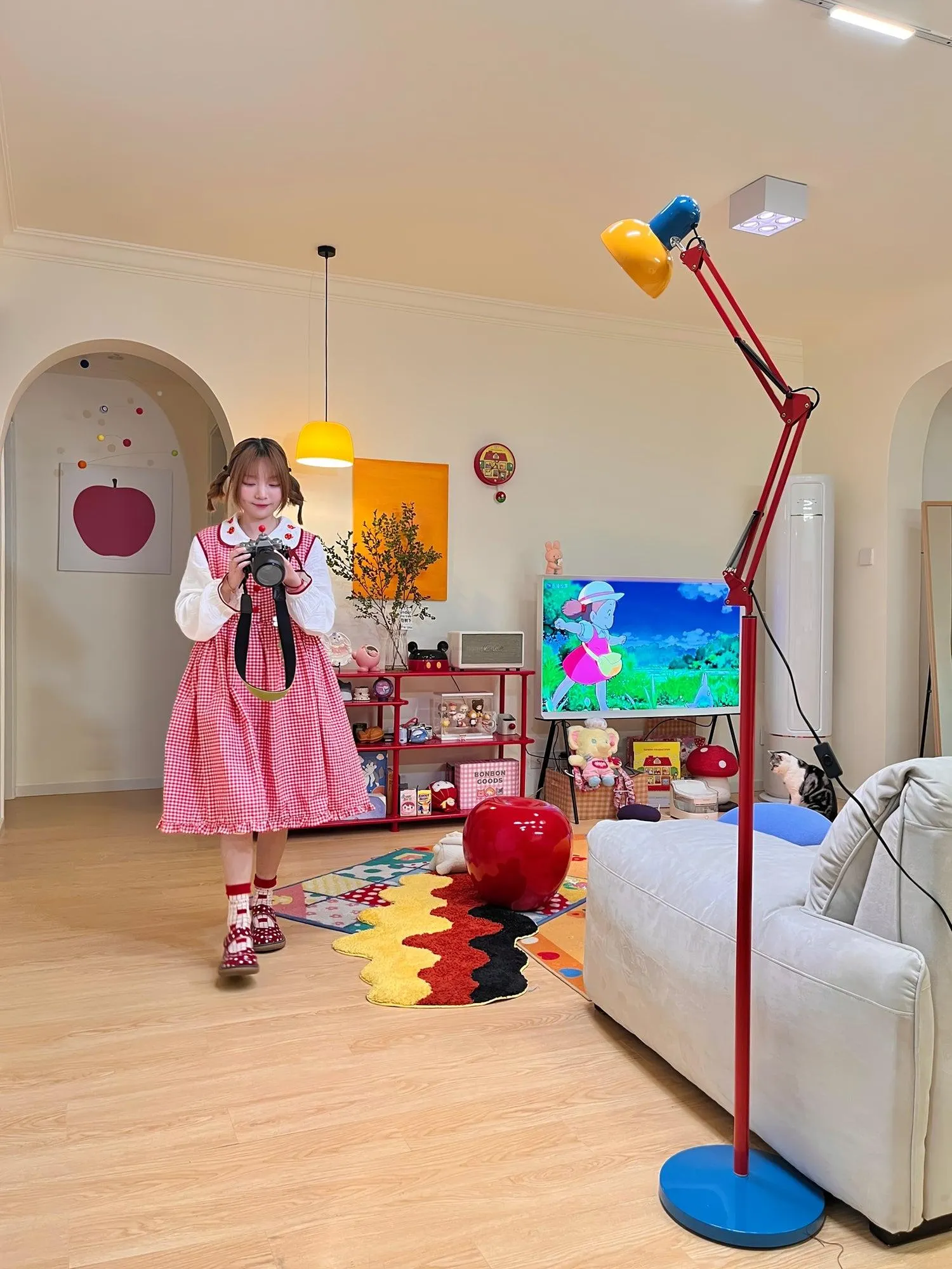 Flexi Bright Floor Lamp  ∅ 11″ Flexible