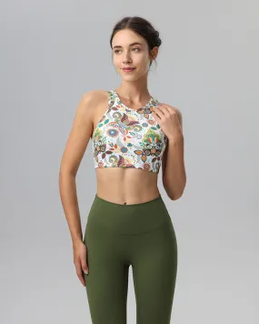 Floral X-Cross Tank Top