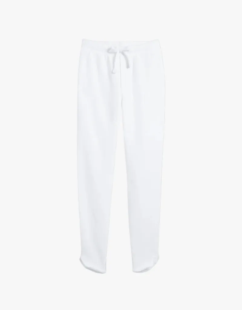 Frank & Eileen Christine Tulip Ankle Sweatpants in White (Triple Fleece)