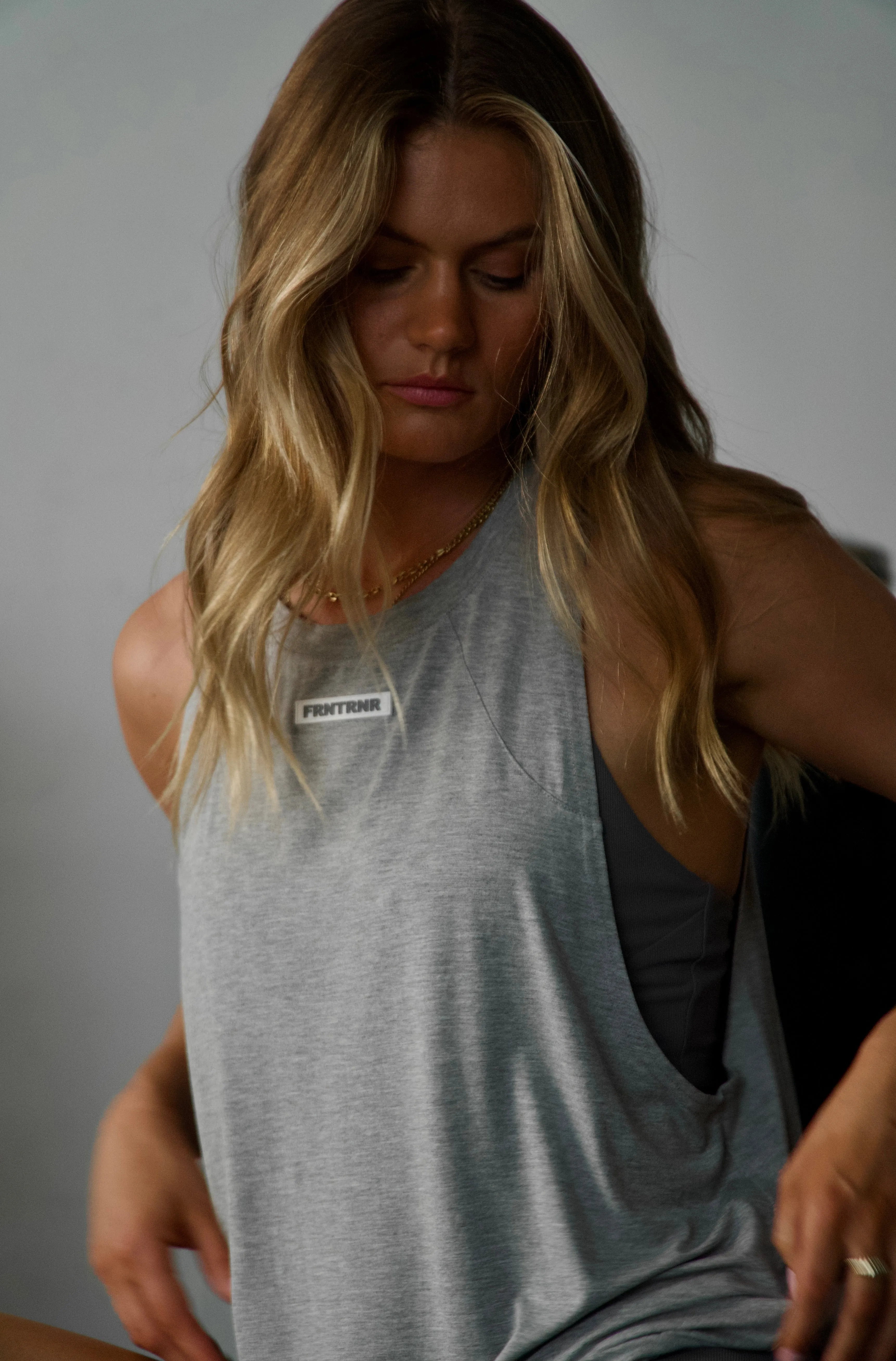 FRNTRNR Taper Tank - Grey Marle
