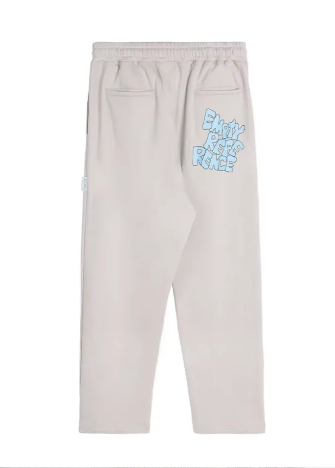 Gray Casual Fit Straight Leg Sweatpants