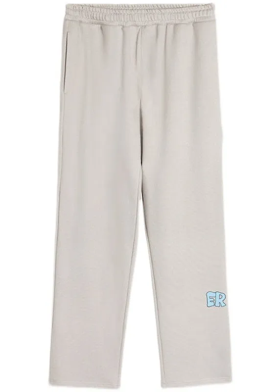Gray Casual Fit Straight Leg Sweatpants