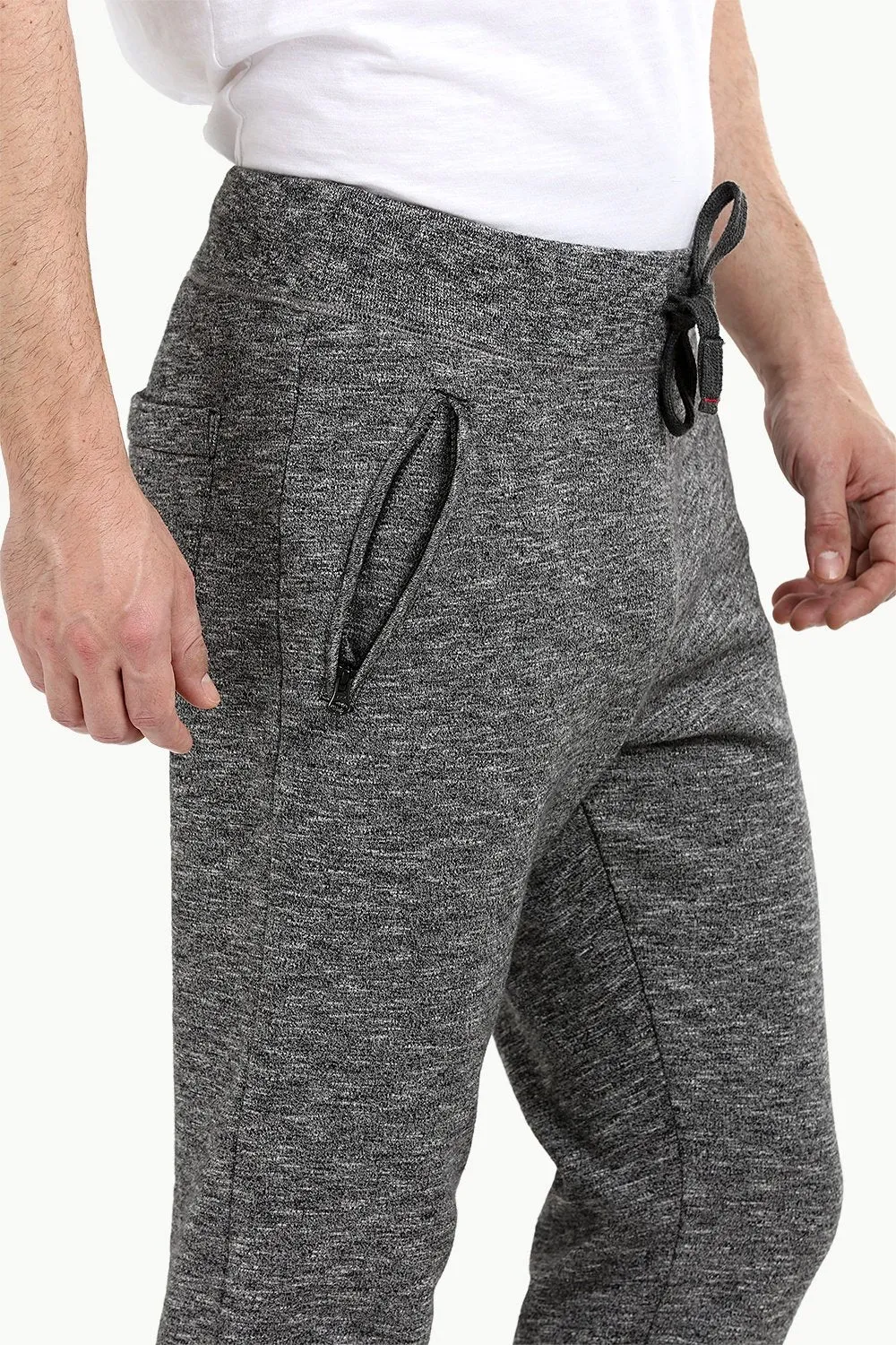 Heather Charcoal Pull On Sweatpants