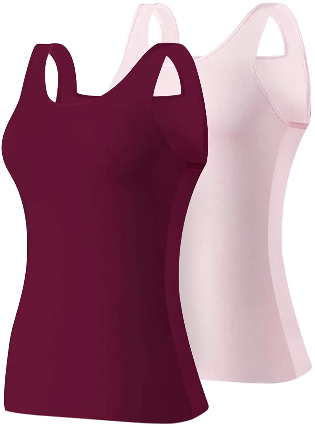 Hiaksedt Women's 2-Pack Slim-Fit Tank