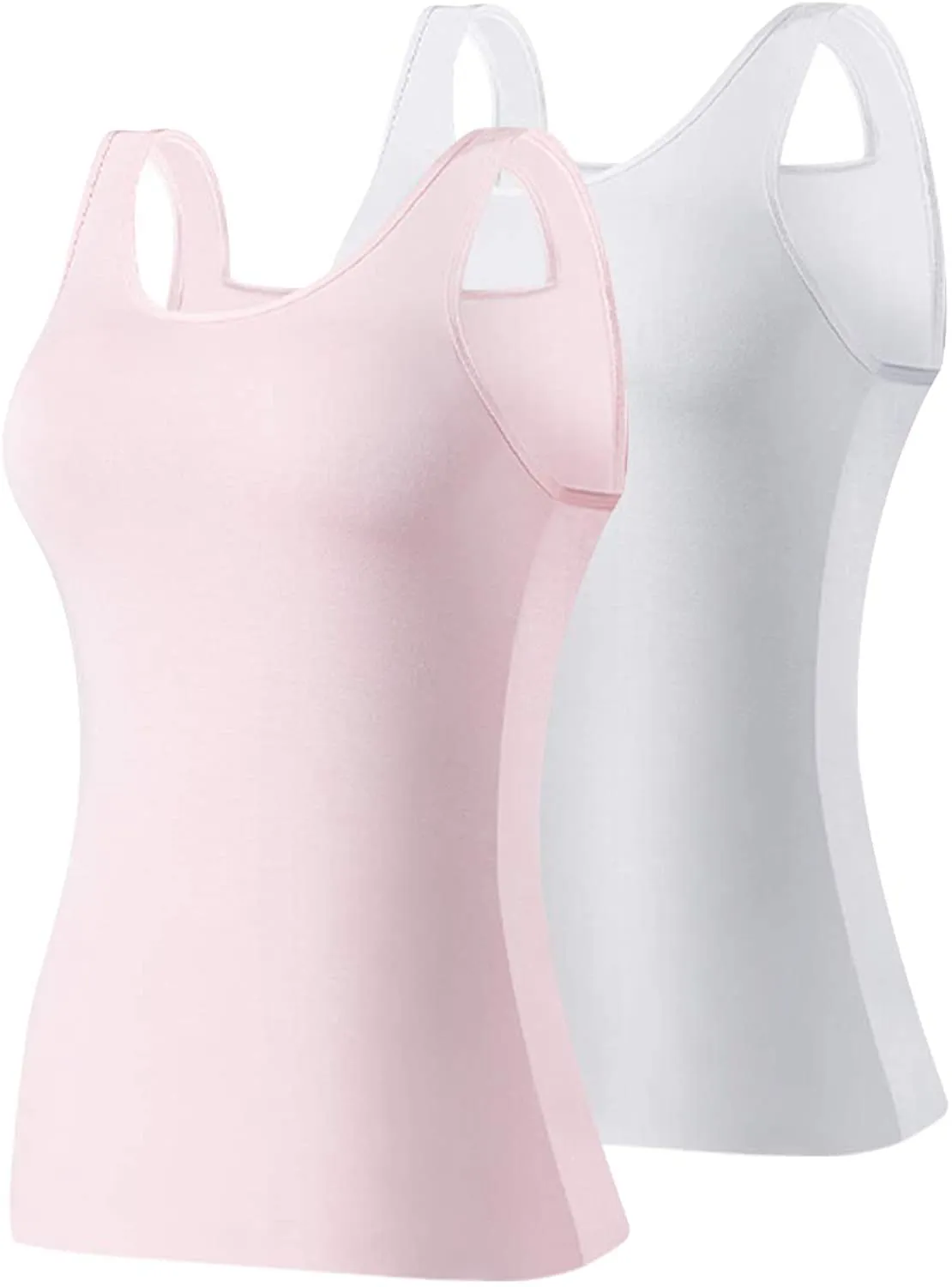 Hiaksedt Women's 2-Pack Slim-Fit Tank