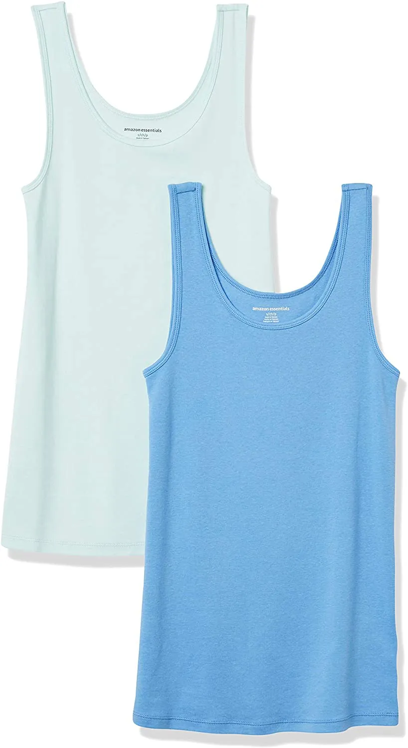 Hiaksedt Women's 2-Pack Slim-Fit Tank