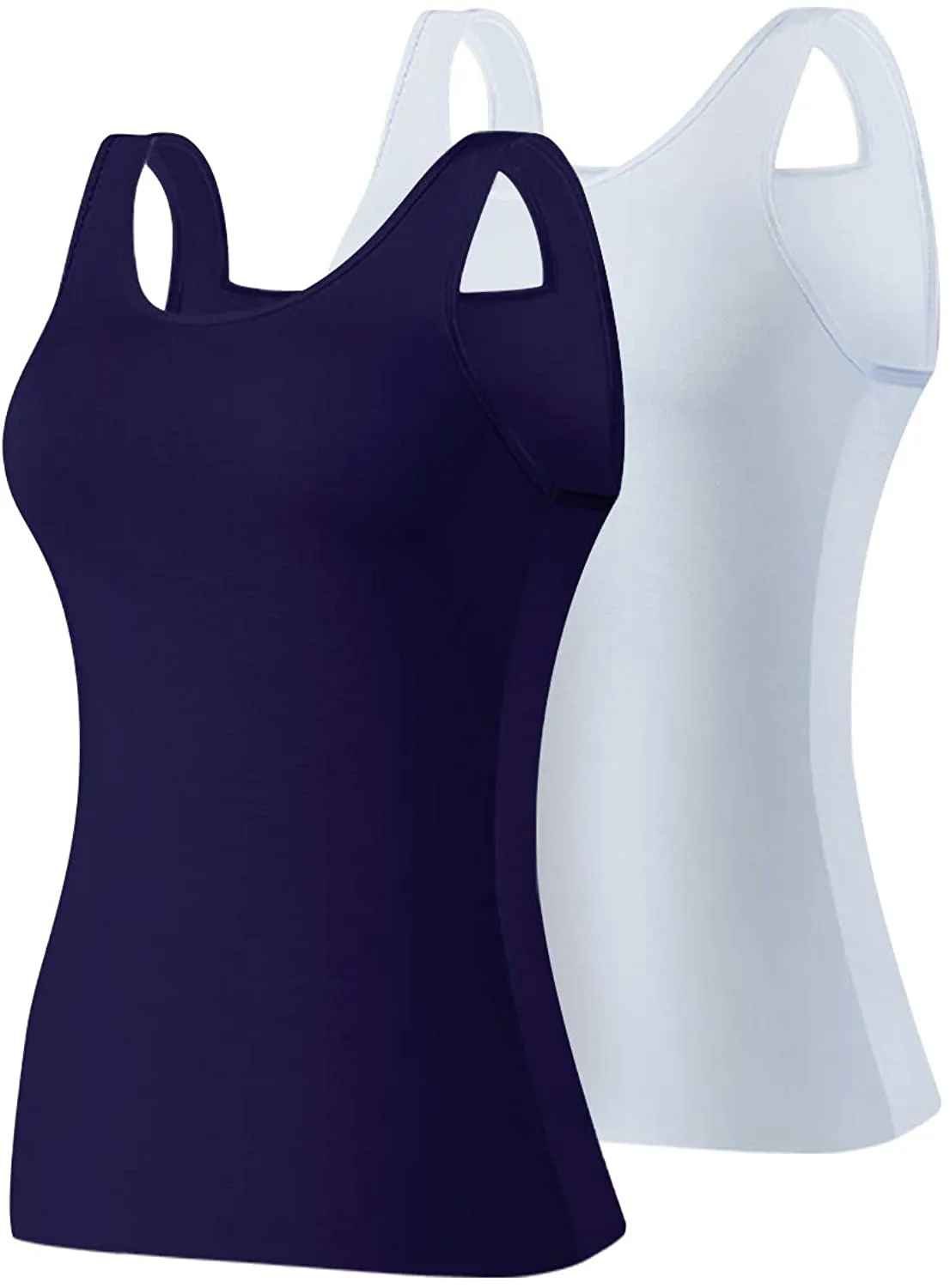 Hiaksedt Women's 2-Pack Slim-Fit Tank