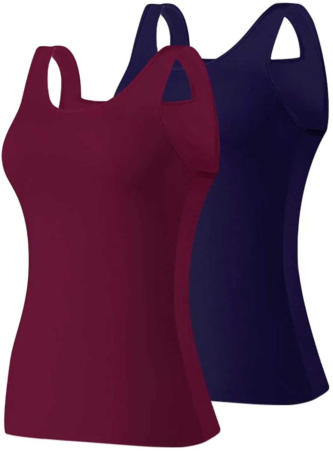 Hiaksedt Women's 2-Pack Slim-Fit Tank