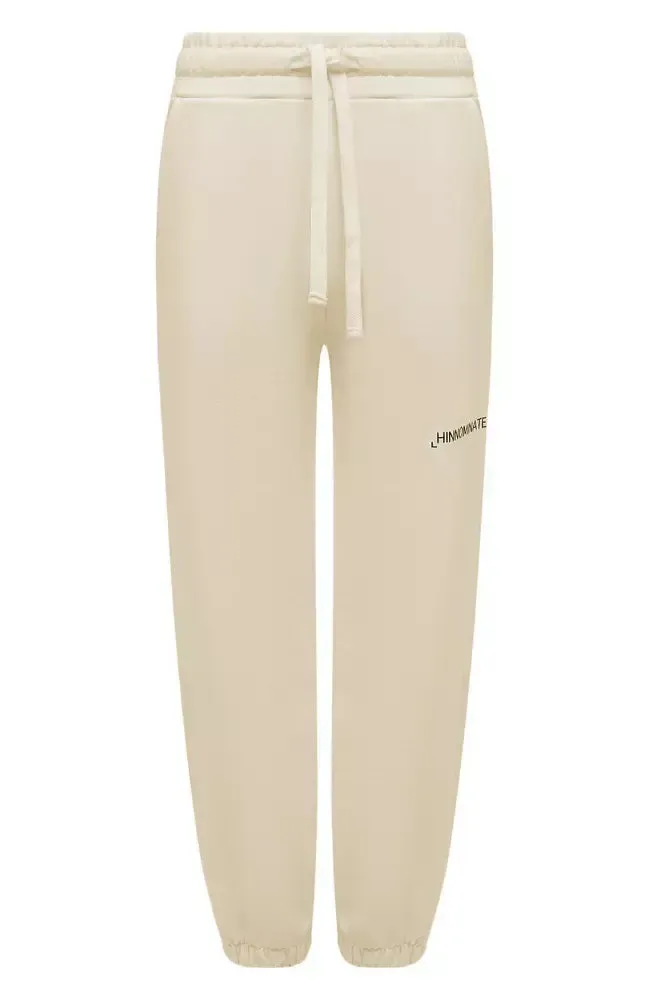 Hinnominate Beige Cotton Drawstring Sweatpants