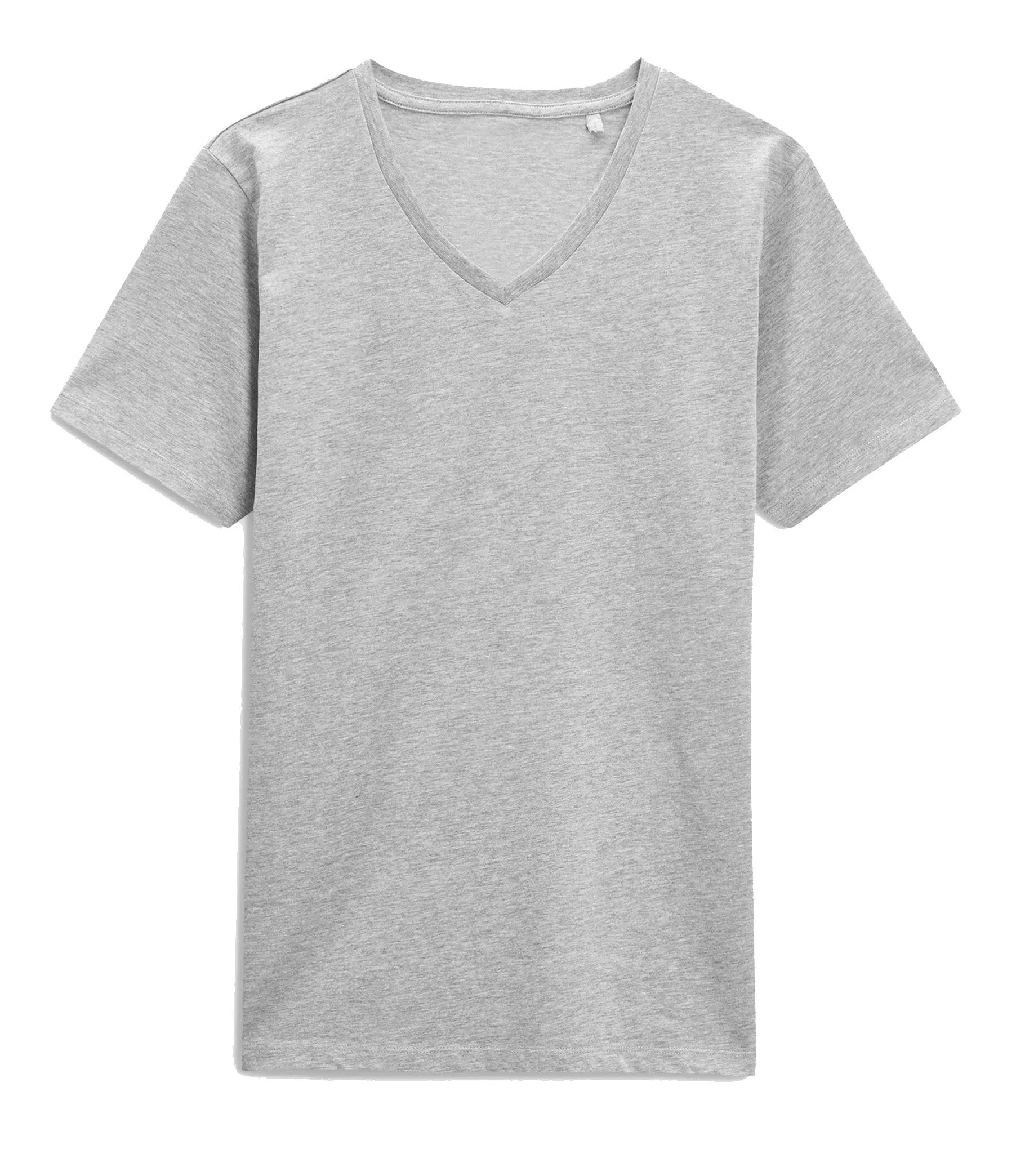 Khanomak Basic Plain Short Sleeve V Neck Mens T Shirt