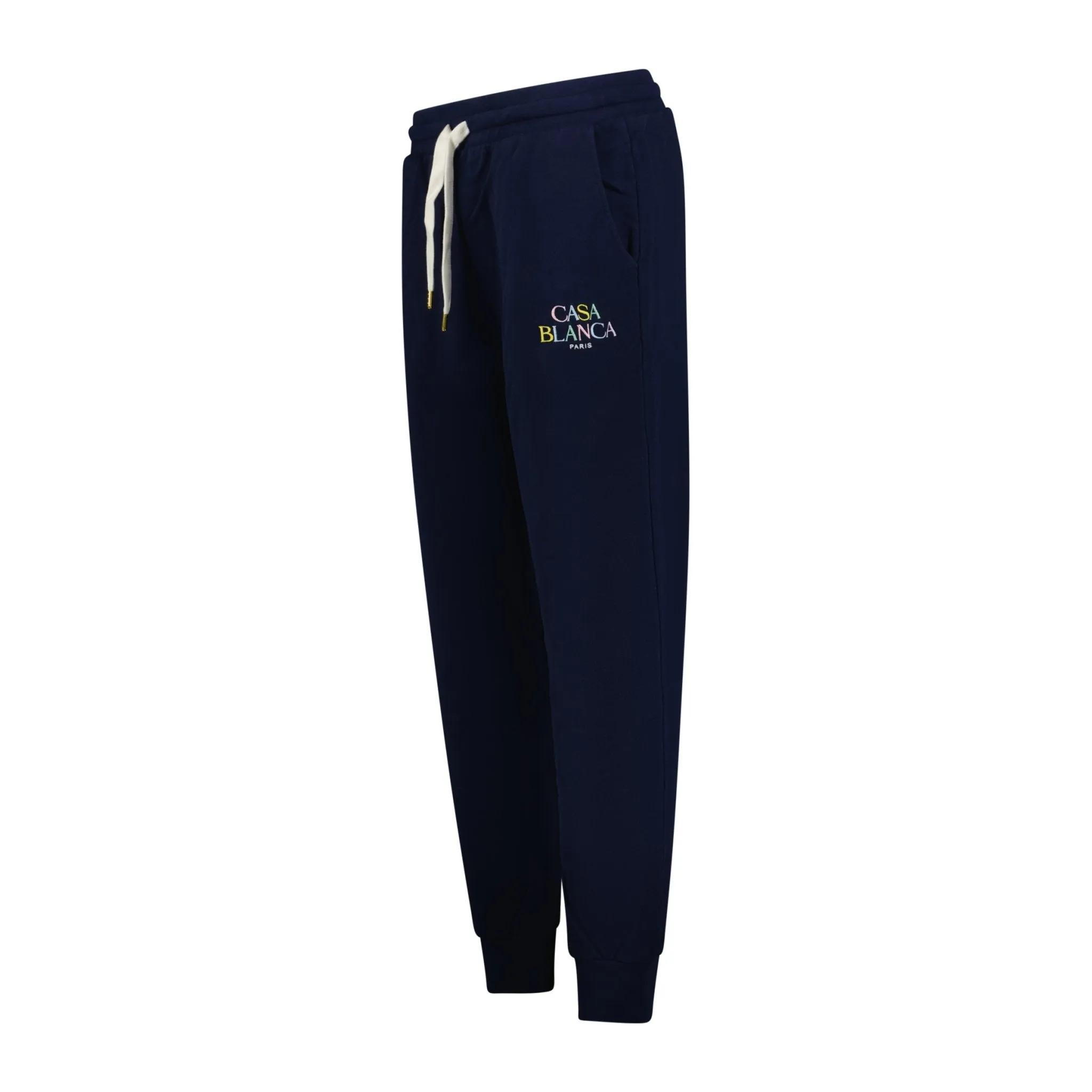 Loopback Writing Logo Sweatpants Navy