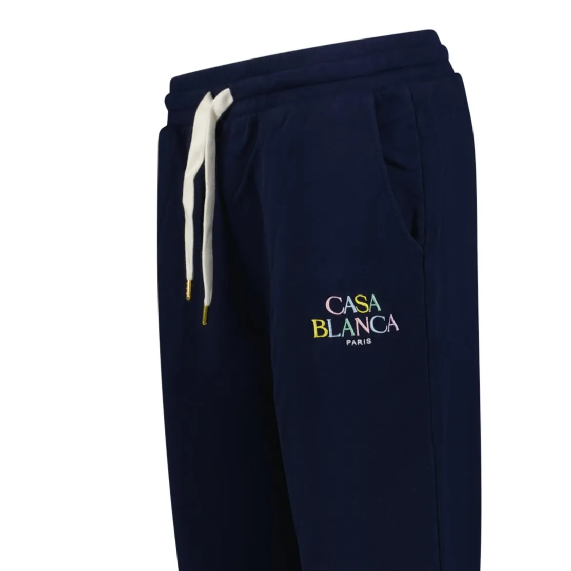 Loopback Writing Logo Sweatpants Navy