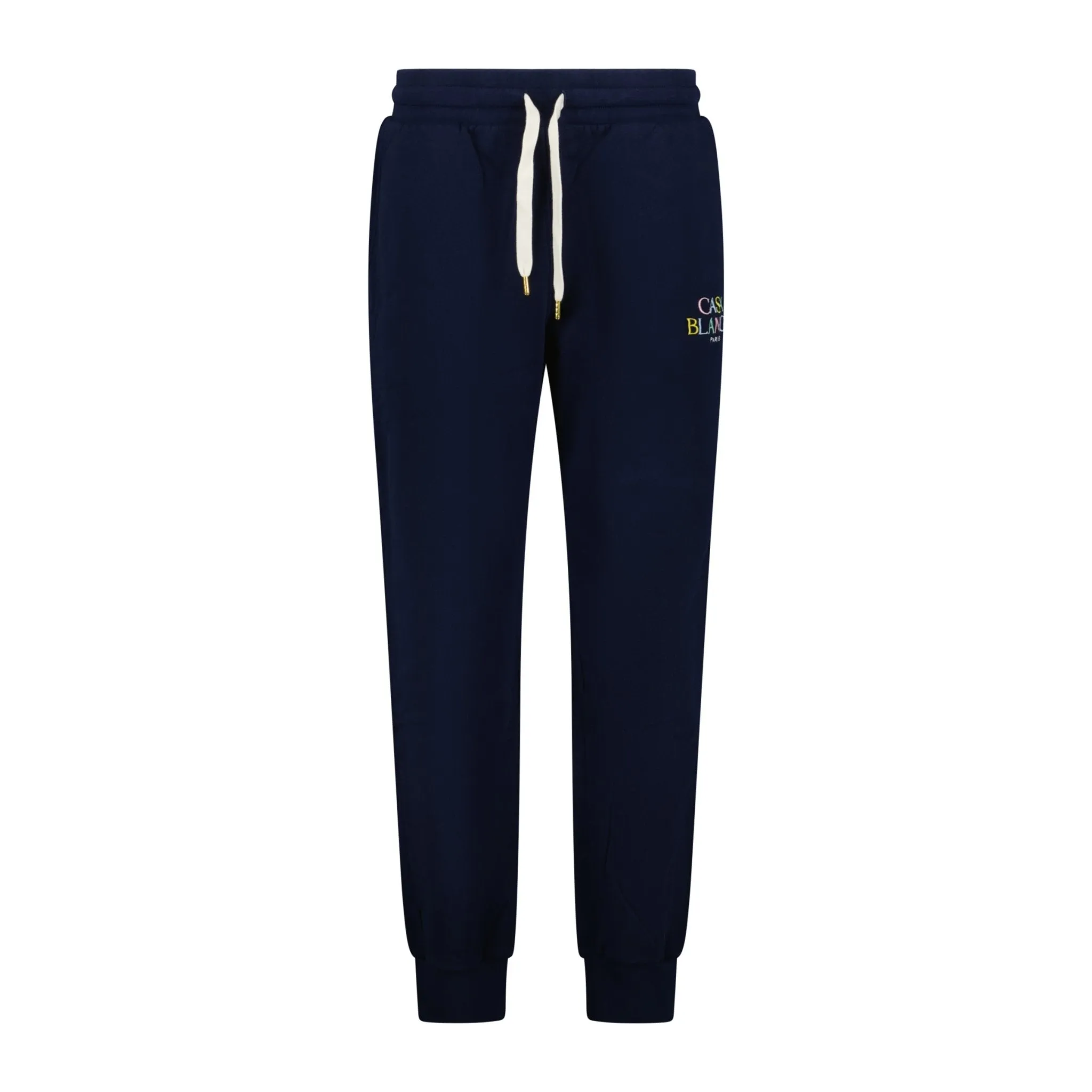 Loopback Writing Logo Sweatpants Navy